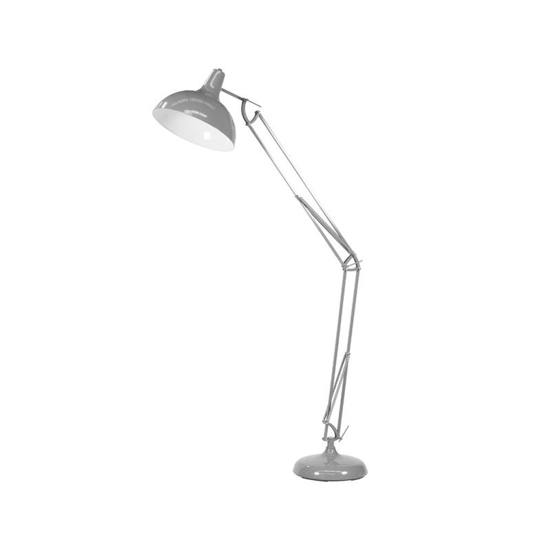 Grey Metal Floor Lamp