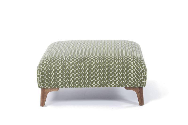 Archie Lattice Olive Accent Stool