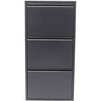 3 Drawer Anthracite Shoe Container