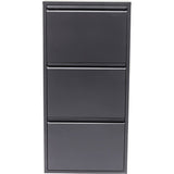 3 Drawer Anthracite Shoe Container