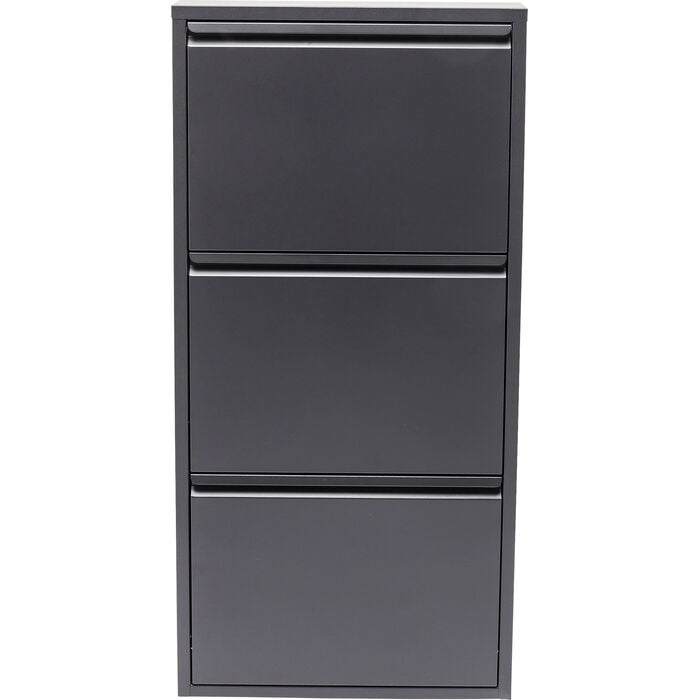 3 Drawer Anthracite Shoe Container