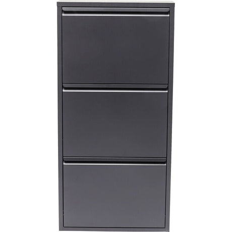 3 Drawer Anthracite Shoe Container