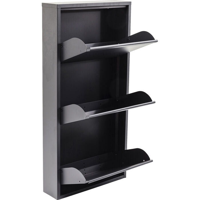 3 Drawer Anthracite Shoe Container