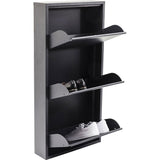 3 Drawer Anthracite Shoe Container