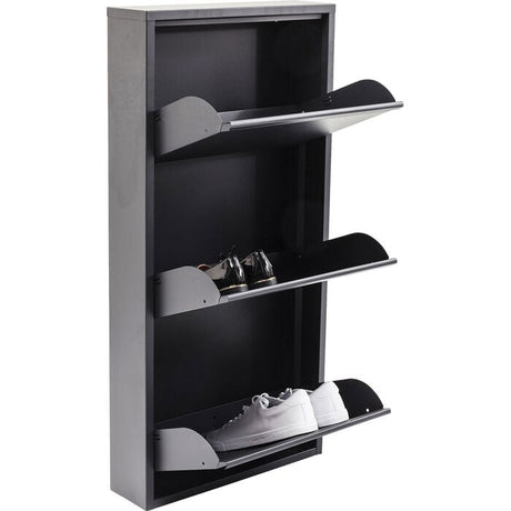 3 Drawer Anthracite Shoe Container