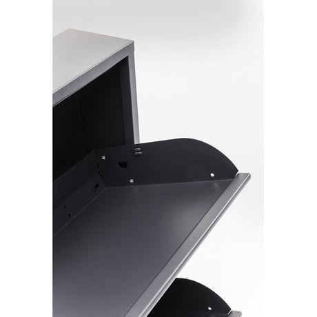 3 Drawer Anthracite Shoe Container