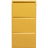 3 Drawer Yellow Shoe Container