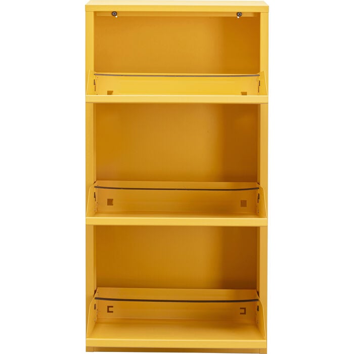 3 Drawer Yellow Shoe Container