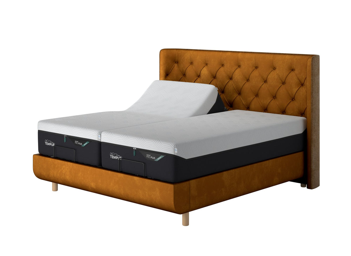 Tempur Ergo Gold Fabric Adjustable Bed Frame & Headboard 6ft Super King