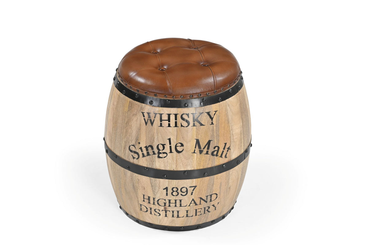 Aveline Whisky Storage Barrel Stool