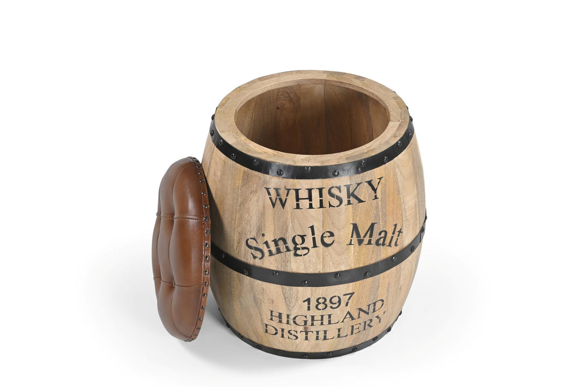 Aveline Whisky Storage Barrel Stool