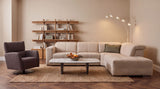Sauvanne Electric Recliner Corner Sofa Cashmere Opale