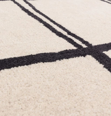 Albany Rug Grid Monochrome