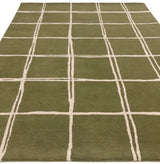 Albany Rug Grid Olive
