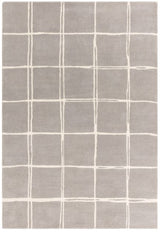 Albany Rug Silver/Grey Grid