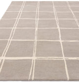 Albany Rug Silver/Grey Grid