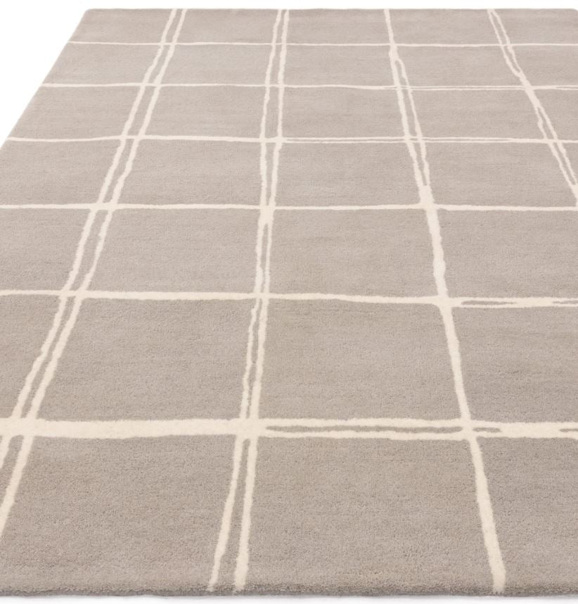 Albany Rug Silver/Grey Grid