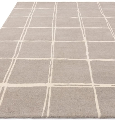 Albany Rug Silver/Grey Grid