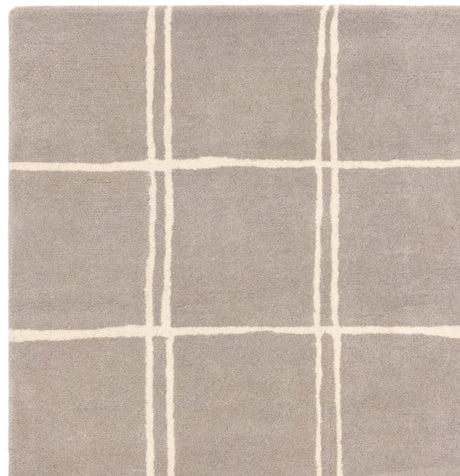 Albany Rug Silver/Grey Grid