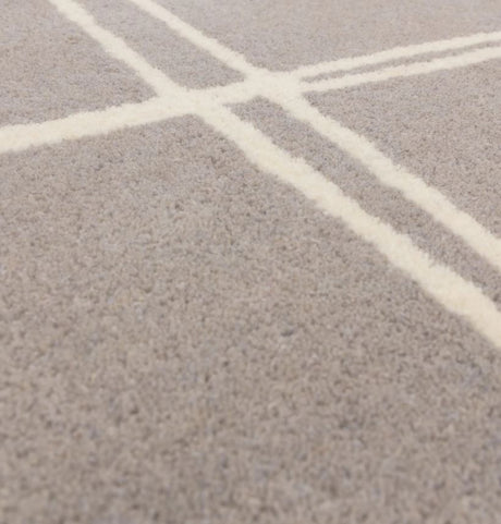 Albany Rug Silver/Grey Grid
