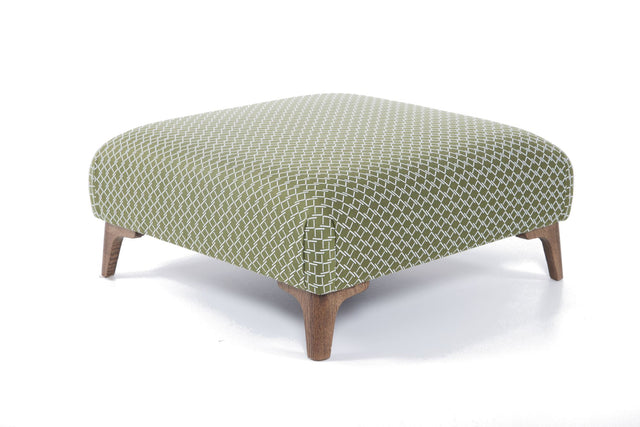 Archie Lattice Olive Accent Stool