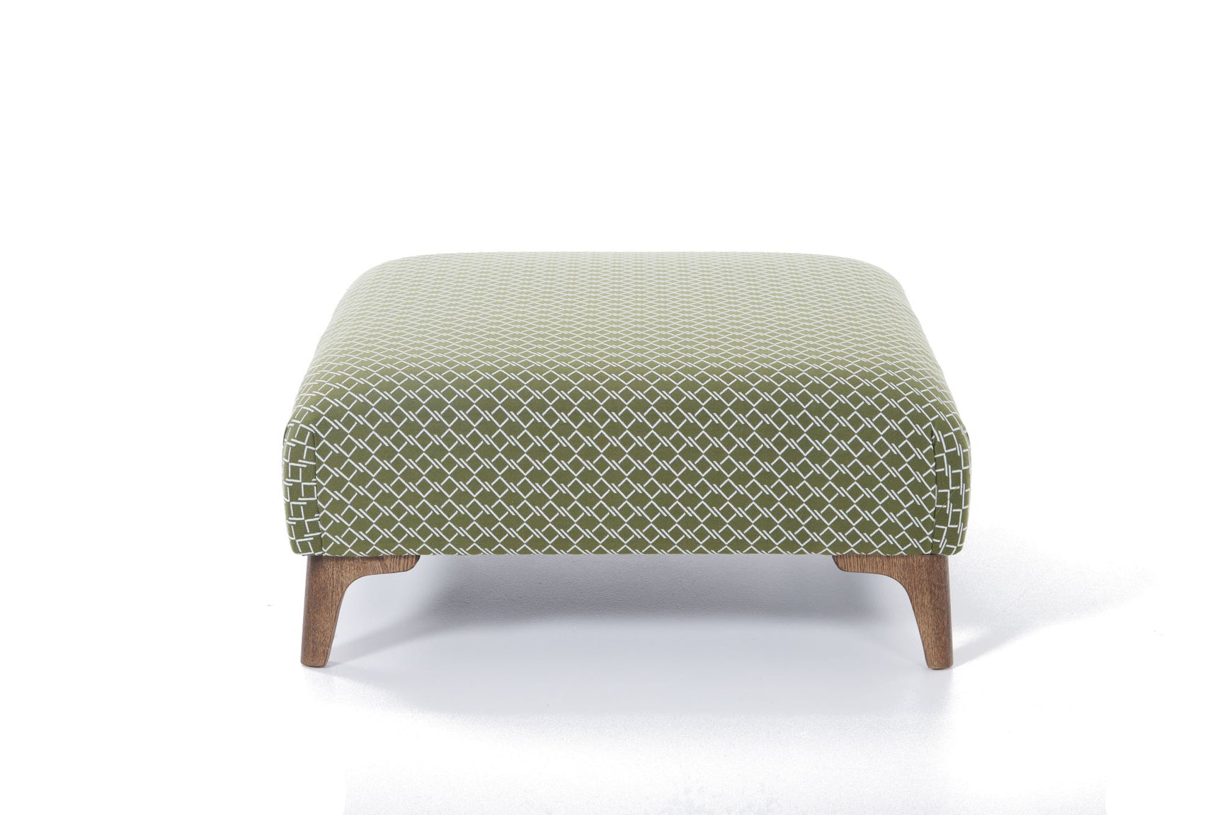 Archie Lattice Olive Accent Stool