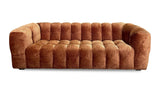 Arken Puffed Sofa Burned Orange