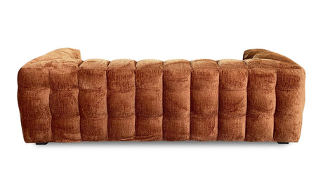 Arken Puffed Sofa Burned Orange