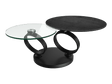 Astra Eolia Black and Glass Coffee Table