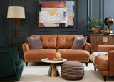 Azriel 2 Seater Natural Leather Sofa