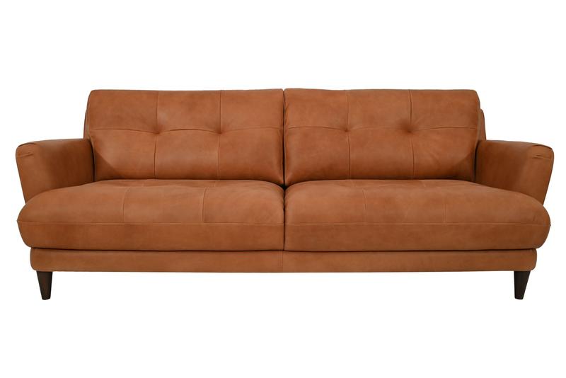 Azriel 3 Seater Natural Leather Sofa