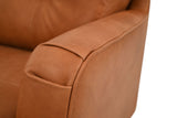 Azriel 3 Seater Natural Leather Sofa