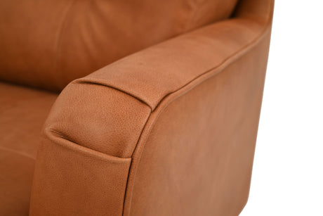 Azriel 3 Seater Natural Leather Sofa