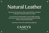 Azriel 3 Seater Natural Leather Sofa