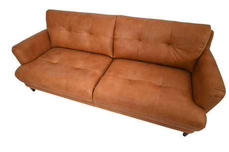 Azriel 3 Seater Natural Leather Sofa
