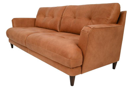 Azriel 3 Seater Natural Leather Sofa