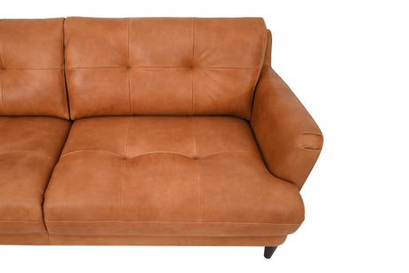 Azriel 3 Seater Natural Leather Sofa