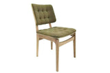 Boden Hunter Green Dining Chair Bianco Oil Legs