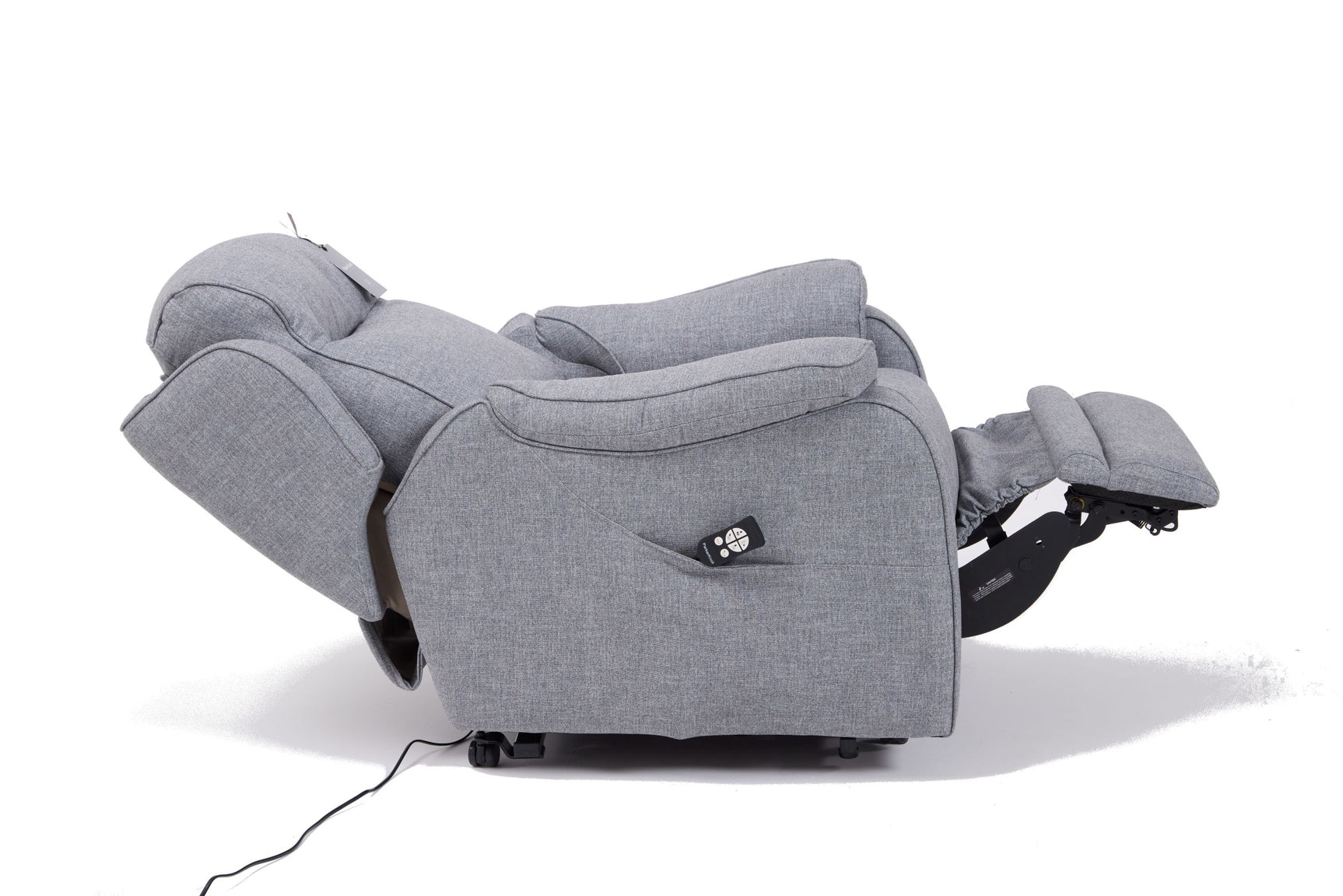 Boston Power Rise and Recline Armchair Grey