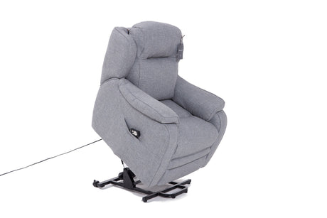Boston Power Rise and Recline Armchair Grey