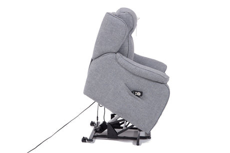 Boston Power Rise and Recline Armchair Grey