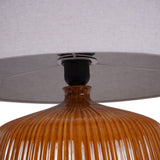 Bruno Ceramic Burnt Ochre Table Lamp