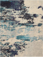 Celestial Rug CES02 Ivory Teal Blue