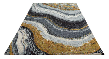 Concept Looms AMA103 Grey Blue Bronze Rug
