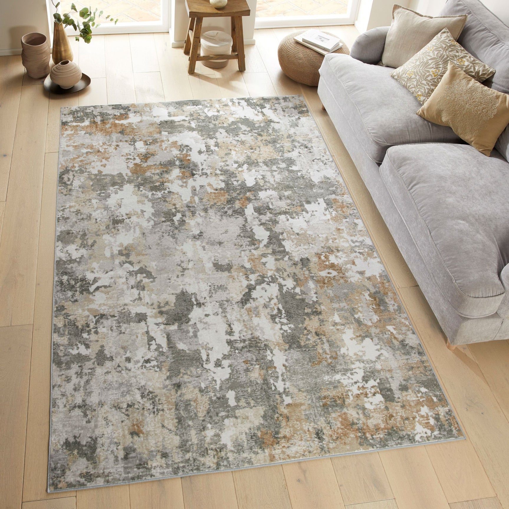 Concept Looms LIB106 Liberty Washable Rug Quarry