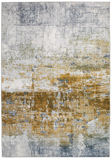 Concept Looms LUX09 Washable Rug Ivory Gold