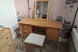 Dressing Table Set with Mirror & Chair – Clearance Cork