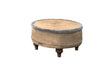 Duresta Harvard Round Footstool Monarch Gold
