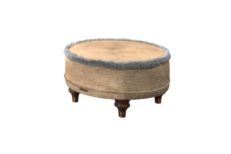 Duresta Harvard Round Footstool Monarch Gold