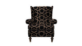 Duresta Harvard Wing Chair Fitzgerald Black Gold